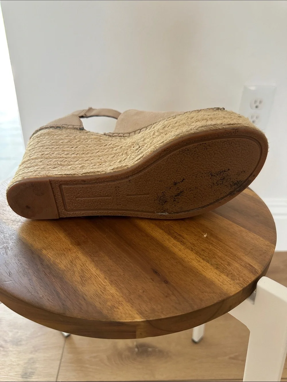 Dolce Vita Tan Suede Espadrille Wedge Sandals